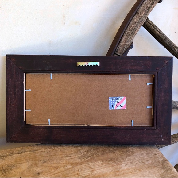 FRAMED FARMHOUSE PICTURE Rustic “Rural Route” USA - Picture 4 of 11